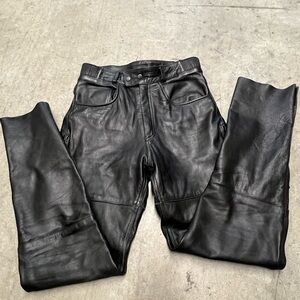 Unik Black Leather Men Pants size 32X32 made in Pakistan